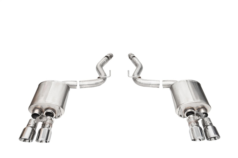 Corsa 2024+ Ford Mustang V8 5.0L 3in Axle-Back Exhaust System w/ Twin 4in Polished Pro-Series Tips