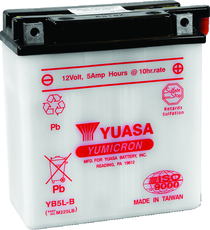 Yuasa YB5L-B Yumicron 12-Volt Battery