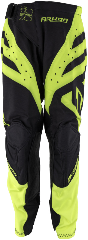 Answer 25 Arkon Nitrus Pants Black/Hyper Acid Youth Size - 16