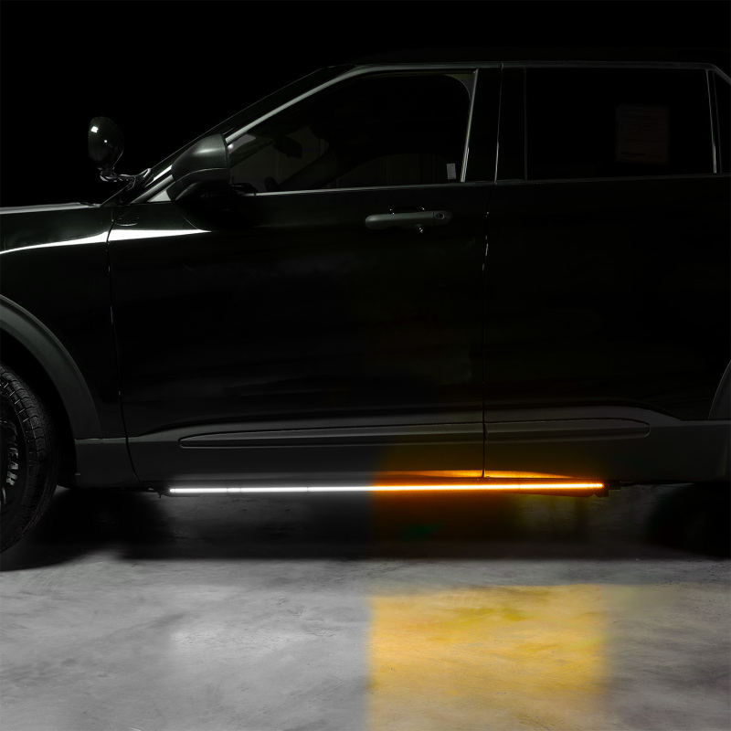 Putco 11-23 Ford Explorer Blade Rocker Kits Sideliners- Amber/White