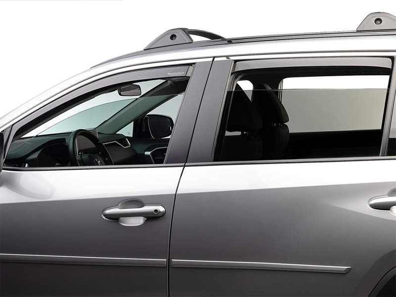 WeatherTech 19-24 Toyota RAV4 (Incl Hybrid) Front & Rear Side Window Deflectors - Dark Tint