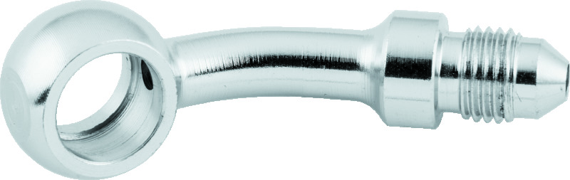 Twin Power Stainless Brake Fitting 7/16 Inch X AN3 35 Degree Banjo Adaptor