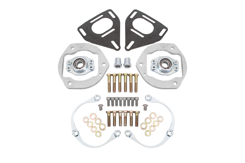 BMR 16-24 Chevy Camaro Caster Camber Plates - Black Hammertone