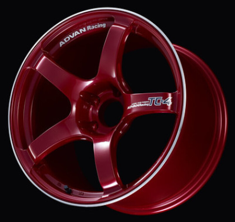 Advan TC4 18x7 / 4x100 / +41 Offset / 63 CB - Racing Candy Red & Ring
