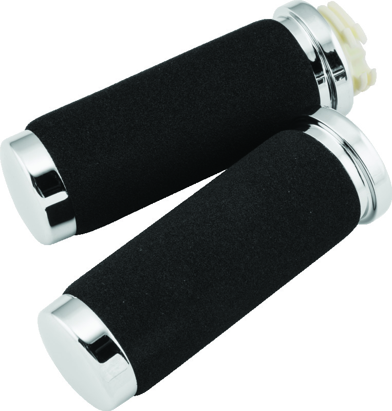 Bikers Choice 81-17 Big Twin 81-22 XL With Dual Cable Black Cushion Grips With Sleeve Pr