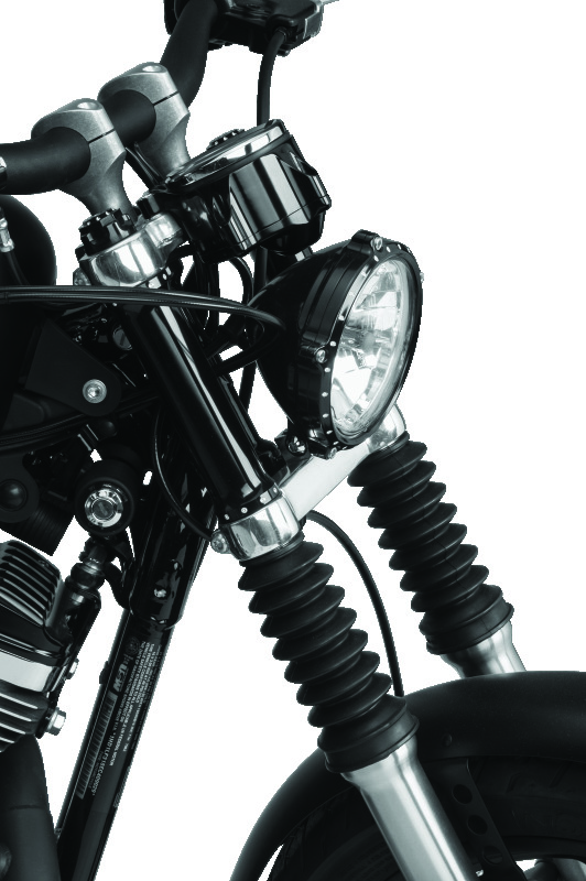 Bikers Choice 39MM Black Short Fork Boots Extended 5in / Collapsed 2.25in (Pair)