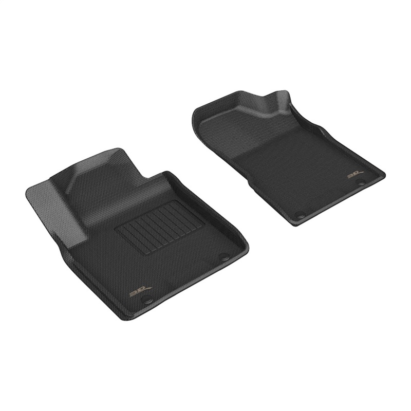 3D MAXpider 19-24 Nissan Armada Kagu Front Floor Mat- Black R1