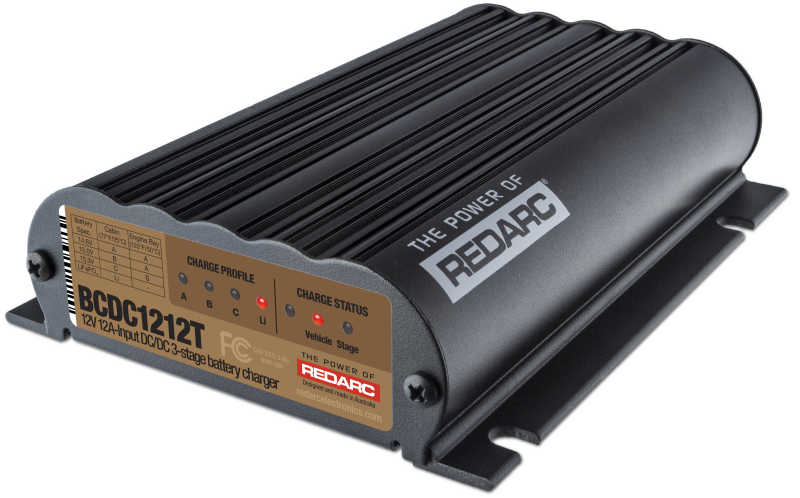 REDARC DC/DC 3-Stage Vehicle to Trailer Battery Charger - 12A