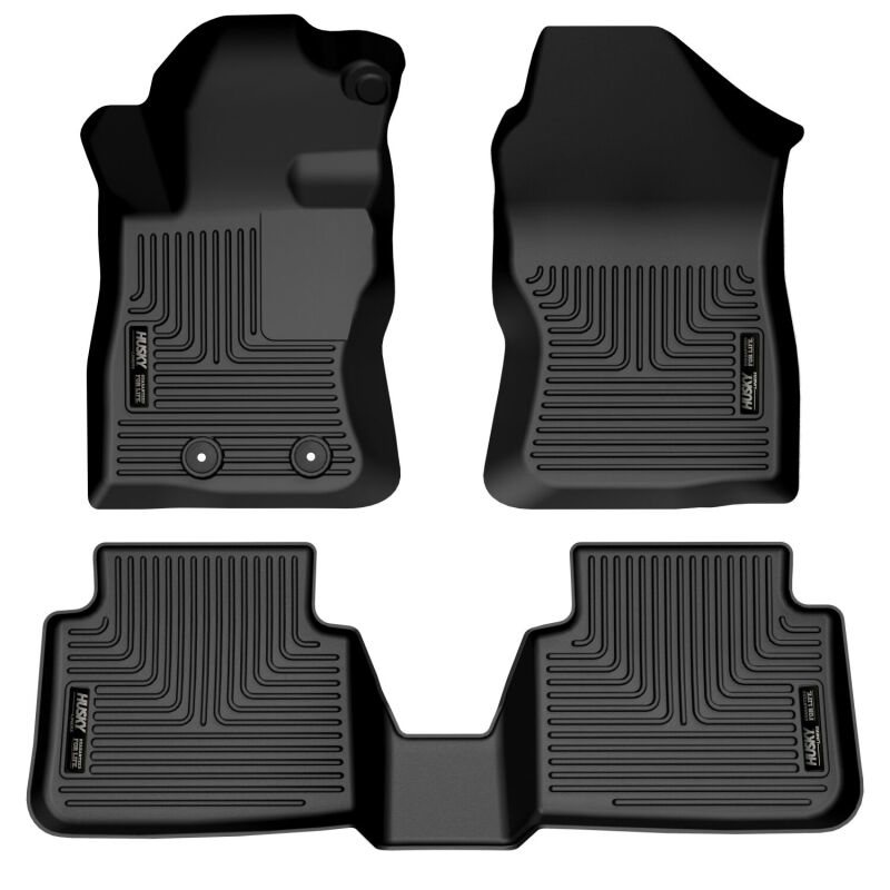 Husky Liners 2024 Subaru Crosstrek Weatherbeater Black Front & 2nd Seat Floor Liners