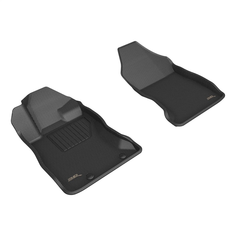 3D MAXpider 22-23 Subaru WRX Kagu Black Floor Mats - Row 1