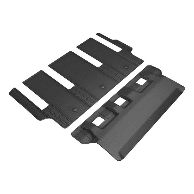 3D MAXpider 21-24 Toyota Sienna 7-Seat Kagu 3rd Row Floormats - Black