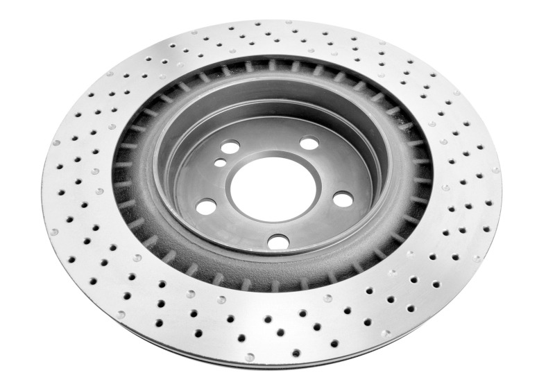DBA 2008 Mercedes-Benz C63 AMG (w/Iron Rotor) Rear 4000 Series Drilled Rotor