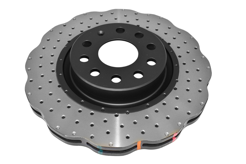 DBA 2006 Audi A3 Front 4000 Series Drilled Wavey Rotor
