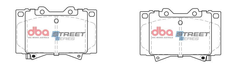 DBA 98-07 Lexus LX470 Front Street Series Brake Pads