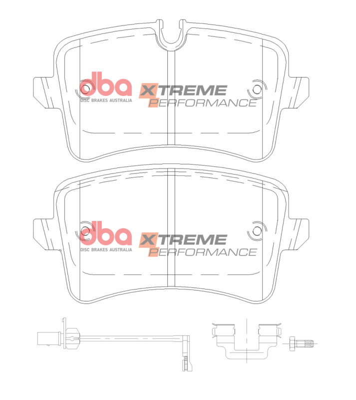 DBA 12-19 Audi A6 Rear XP Performance Brake Pads