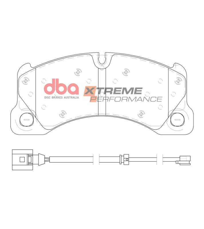 DBA 08-20 Porsche Cayenne (w/368mm Front Rotor) Front XP Performance Brake Pads