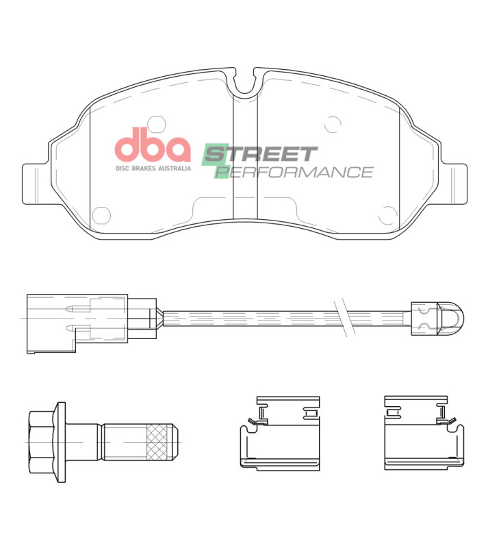 DBA 15-19 Ford Transit-150 SRW Front SP Performance Brake Pads