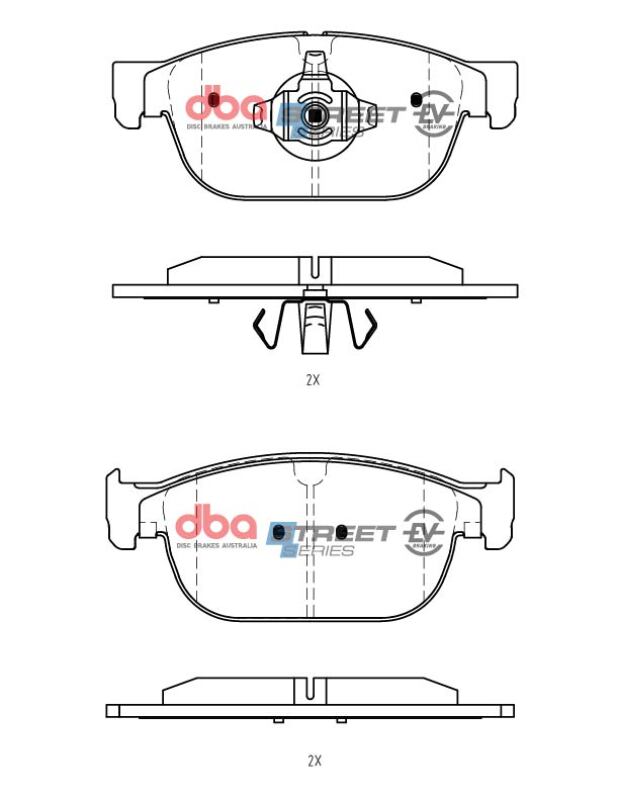 DBA 22-23 Volvo C40 Front SSEV Street Series Brake Pads