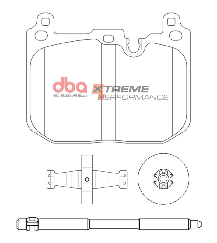 DBA 14-16 BMW 228i (w/M Sport Brakes) Front XP Performance Brake Pads