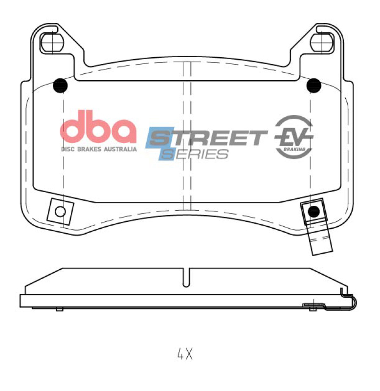 DBA 17-23 Tesla 3 (w/355mm Front Rotor) Front SSEV Street Series Brake Pads