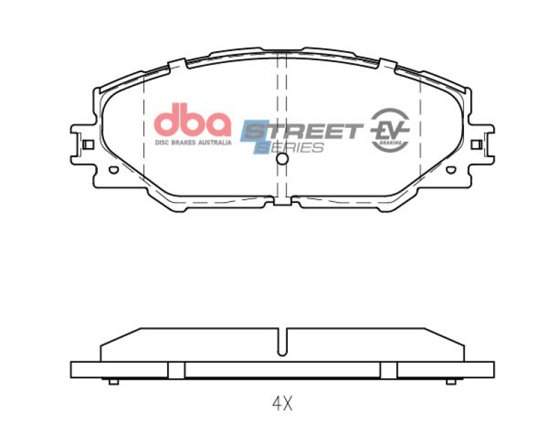DBA 09-10 Pontiac Vibe Base 2.4L Front SSEV Street Series Brake Pads