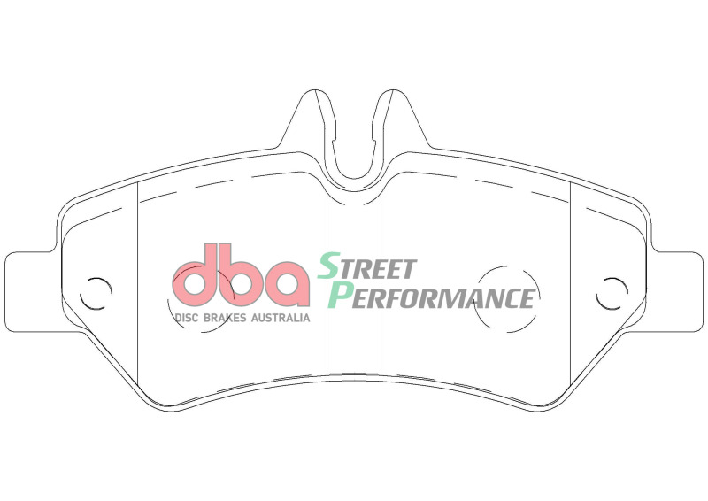 DBA 07-09 Dodge Sprinter 2500 (w/272mm Rear Rotor/Bosch Pin Type) Rear SP Performance Brake Pads
