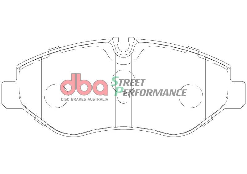 DBA 07-09 Dodge Sprinter 2500 (w/285mm Frt Rotor/Bosch Pin Type) Front SP Performance Brake Pads