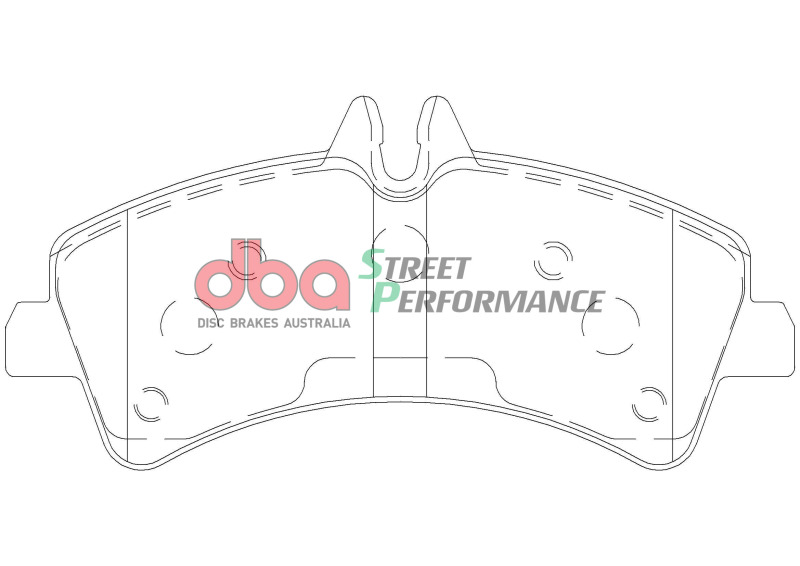 DBA 07-09 Dodge Sprinter 3500 DRW Rear SP Performance Brake Pads