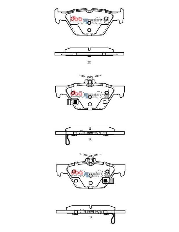 DBA 19-21 Subaru Ascent Rear SSEV Street Series Brake Pads