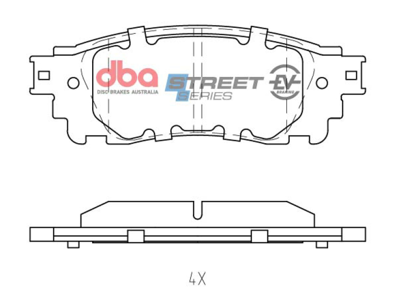 DBA 19-21 Lexus ES350 Rear SSEV Street Series Brake Pads