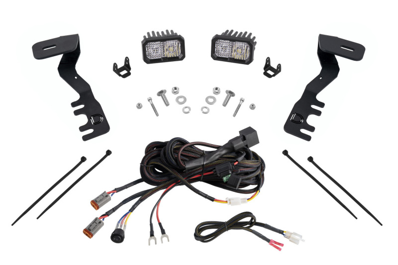 Diode Dynamics 2024+ Toyota Tacoma Stage Series 2in LED Ditch Light Kit - Pro White Combo