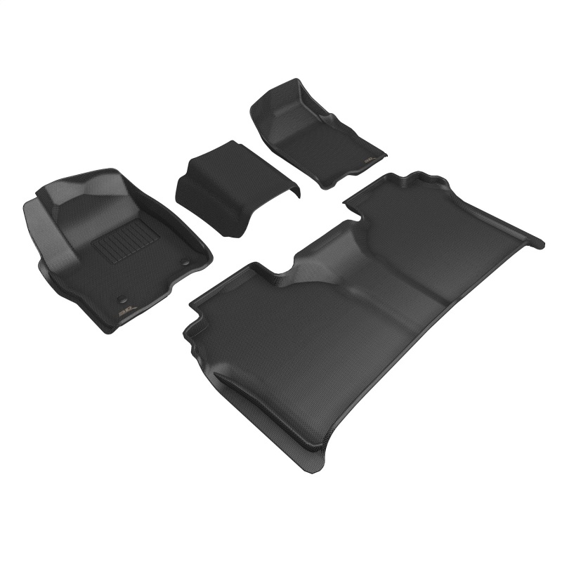 3D MAXpider 19-24 Chevrolet Silverado Crew Cab W/ Bench Seating Kagu Black R1 R2