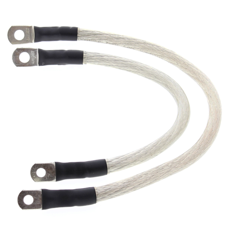 All Balls Racing 89-94 Harley-Davidson FXLR Low Rider Custom Battery Cable Kit Clear