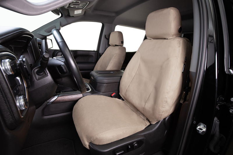 Covercraft 18-24 Jeep Wrangler Polycotton SeatSaver Custom Second Row Seat Covers - Taupe