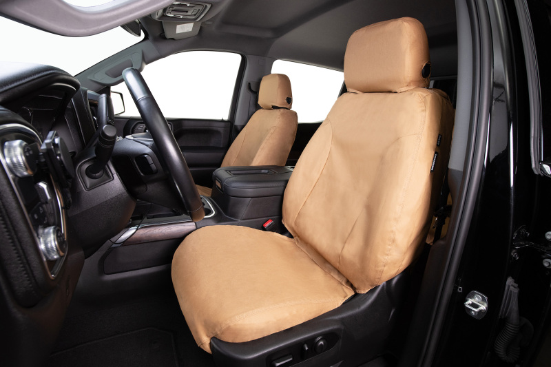 Covercraft 21-23 Chevrolet Tahoe Polycotton SeatSaver Custom Second Row Seat Covers - Tan