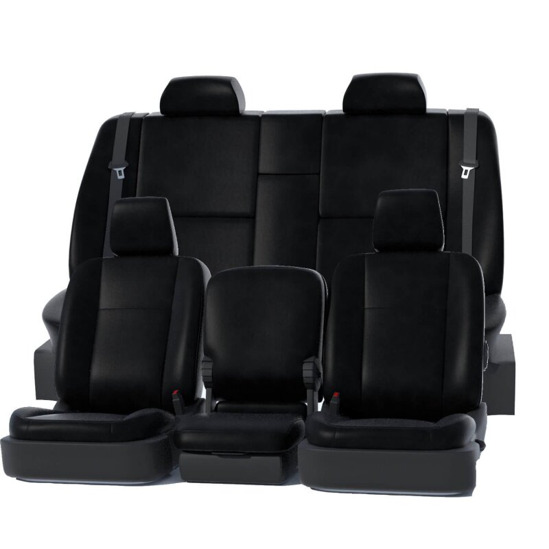 Covercraft 21-24 Chevy Tahoe/ Leatherette PrecisionFit Custom Third Row Seat Covers - Black