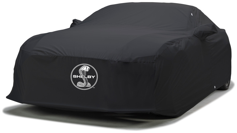 Covercraft 16-19 Ford Mustang  Custom Weathershield Hp Car Cover w/ Blk  Snake Medallion Logo