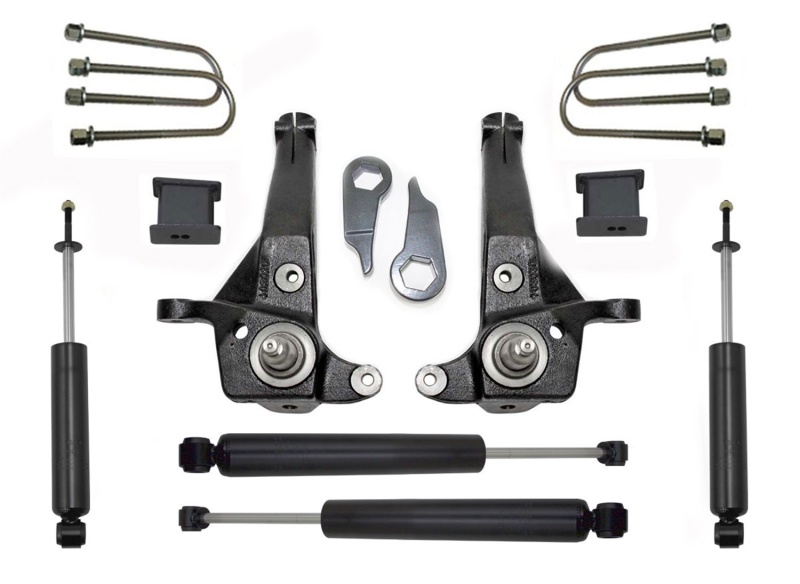 MaxTrac 01-09 Ford Ranger 2WD w/Torsion Bar Susp. (Non Stabilitrak) 5in/3in Spindle Lift Kit