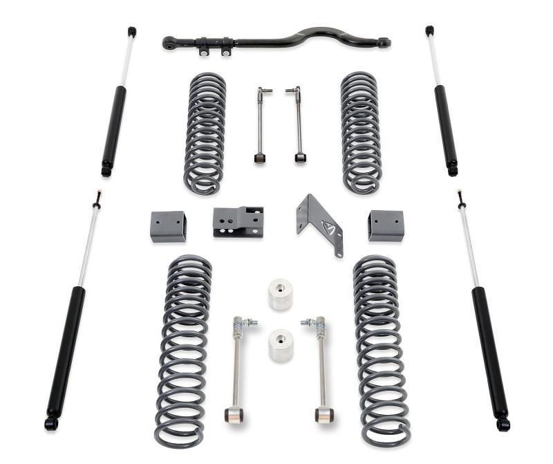 MaxTrac 07-18 Jeep Wrangler JK 4.5in/4.5in MaxPro Coil Lift Kit w/Track Bar & MaxTrac Shocks