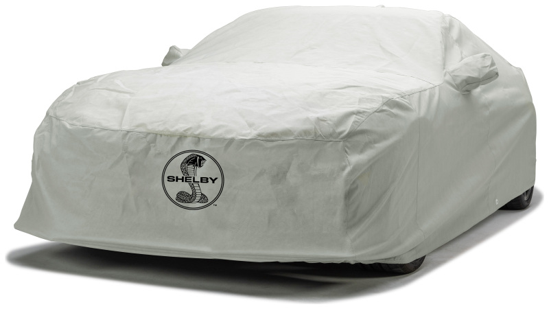 Covercraft 16-19 Ford Mustang Custom 3-Layer Moderate Climate Cover w/ Blk Snake Medallion Logo