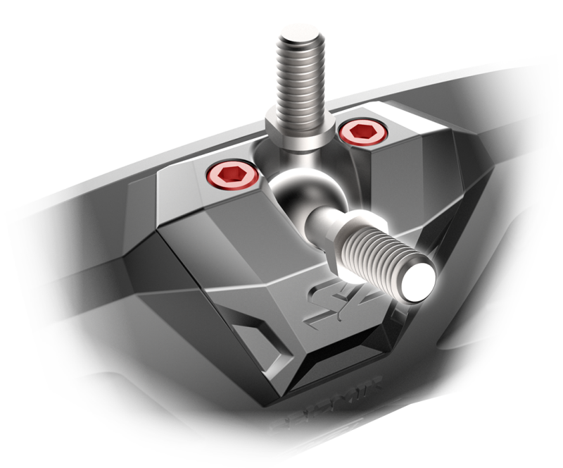 Seizmik 04+ Can/ Hon/ Kub/ Yam Halo-RA Cast Rearview Mirror - 2 in. Clamp Pair