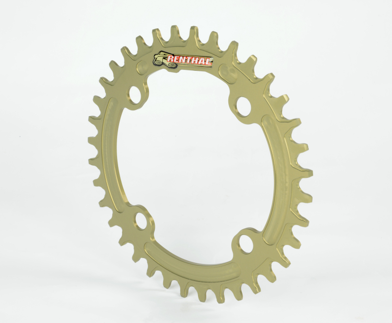 Renthal 1XR Chainring 104 mm. BCD 36T - Hard Anodized Aluminum Gold
