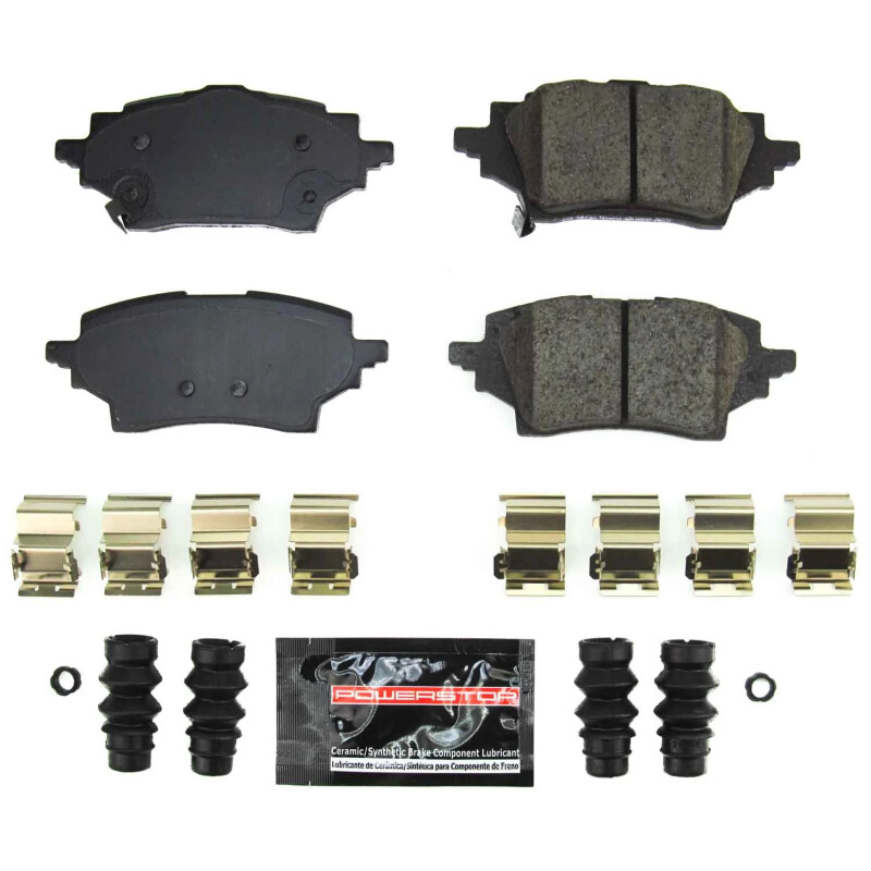 PowerStop - Z23 Daily Driver Carbon-Fiber Ceramic Brake Pads with Hardware Kit