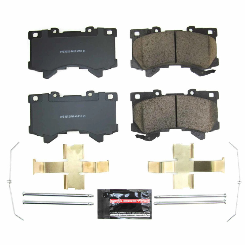 PowerStop - Z23 Daily Driver Carbon-Fiber Ceramic Brake Pads with Hardware Kit
