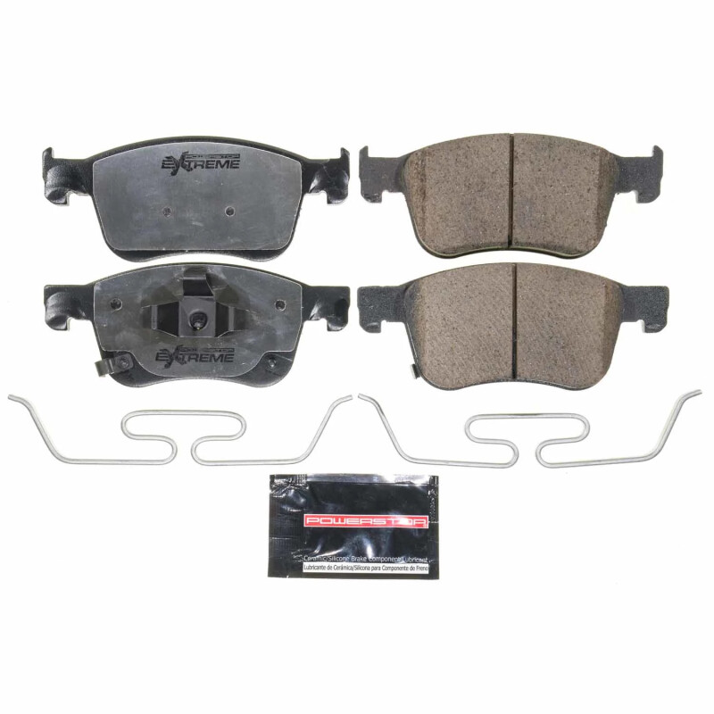 PowerStop - Z26 Performance Carbon-Fiber Ceramic Brake Pads with Hardware Kit