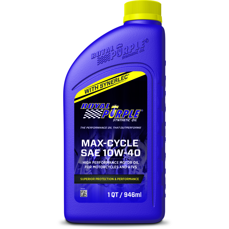 Royal Purple Max-Cycle Synthetic 10W40 Motorcycle Oil - 1 Quart