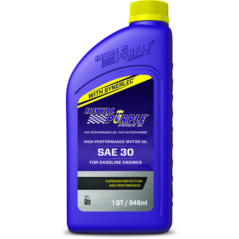 Royal Purple Premium Synthetic High Performance Straight-Grade SAE 30 Motor Oil - 1 Quart