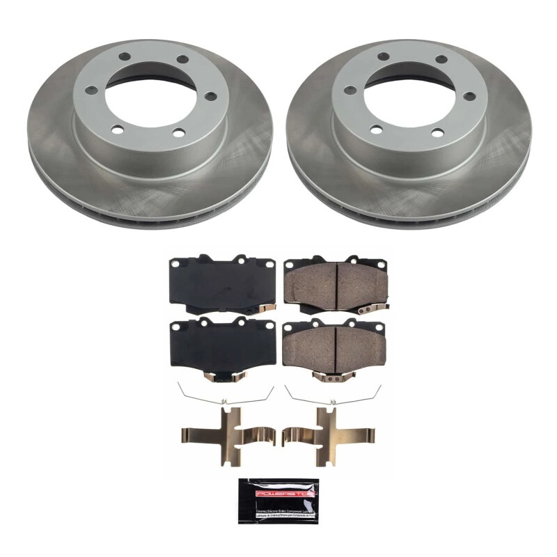 Power Stop 95-04 Toyota Tacoma Front Semi-Coated Rotor Kit