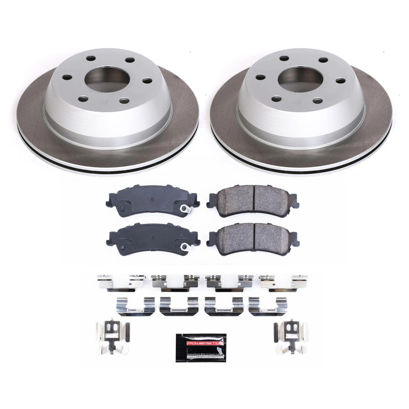 Power Stop 00-02 GMC Yukon XL 1500 Rear Semi-Coated Rotor Kit