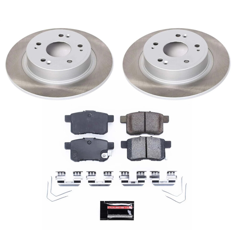 Power Stop 11-17 Honda Accord Rear Semi-Coated Rotor Kit